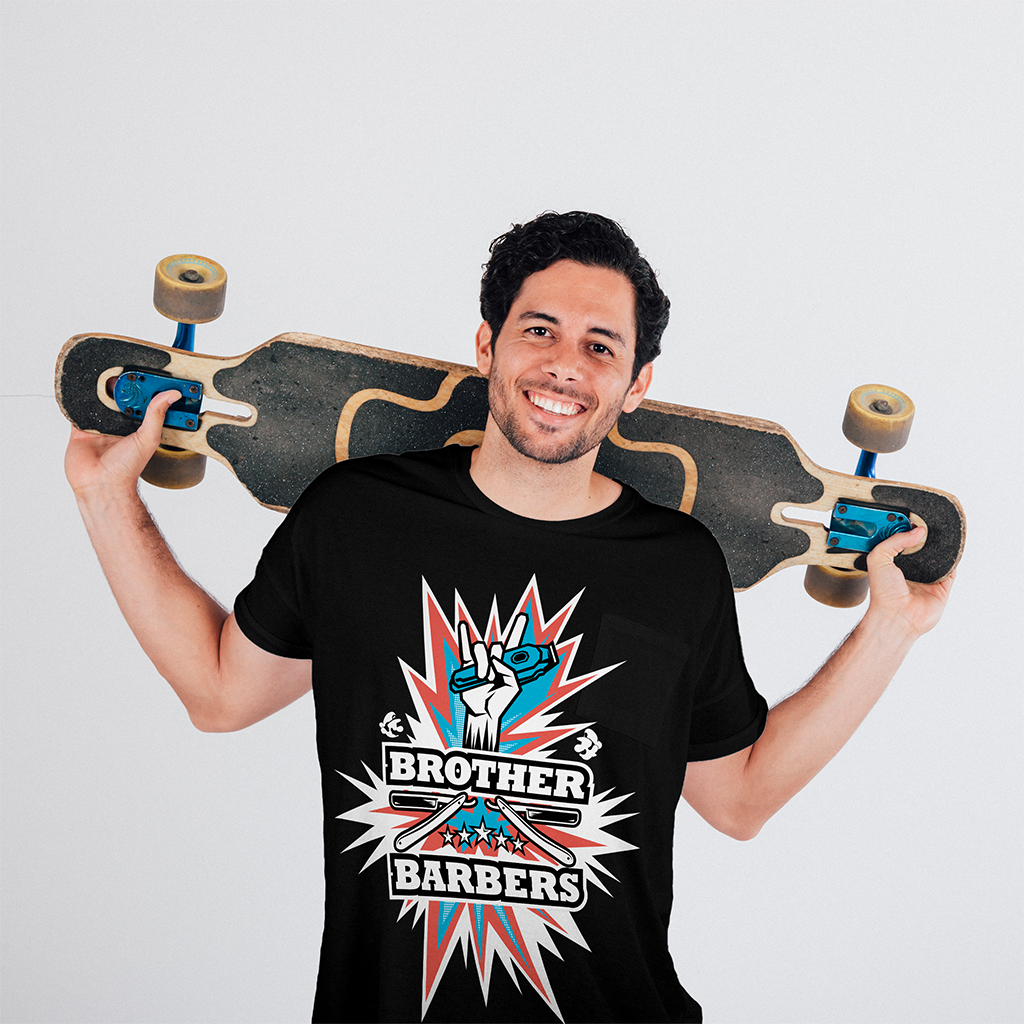 Mockup Camiseta Brother Barbers